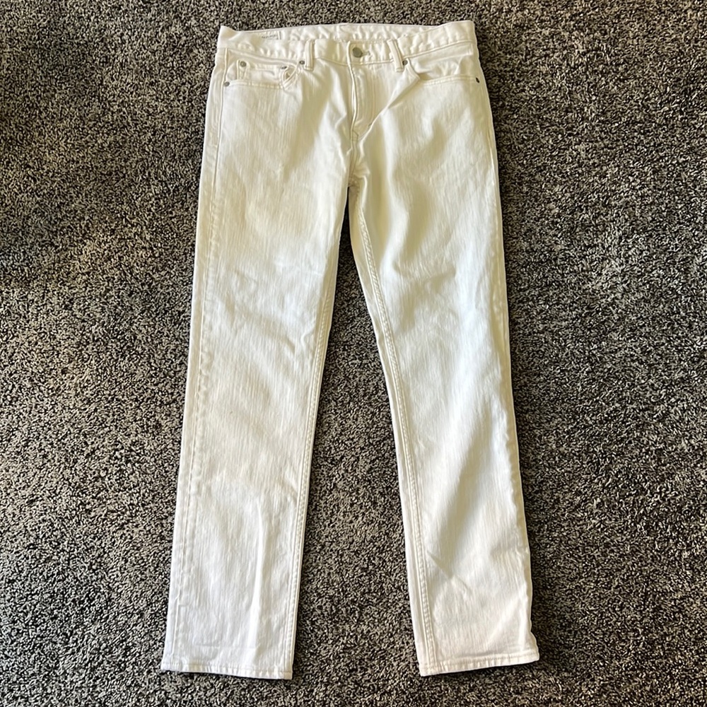Banana Republic Slim White Jeans